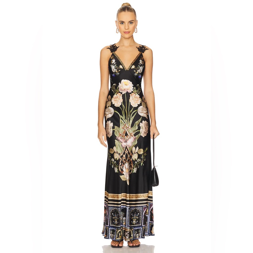 CAMILLA V Neck Full Length Bias Slip Dress
Ottoman Elegance,BRAND NEW,small,$895 - Picture 7 of 17
